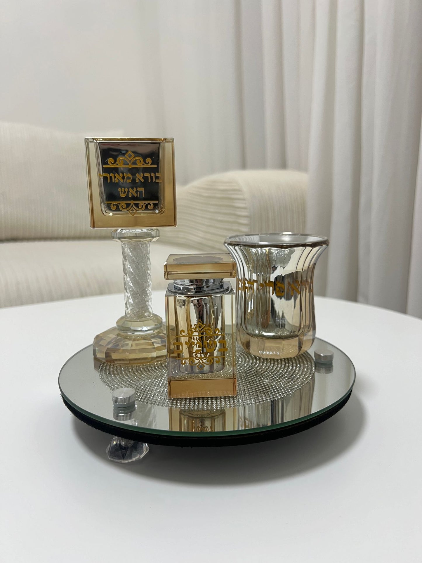 סט הבדלה מהודר זהב