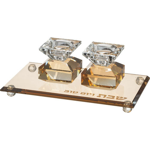 סט פמוטי קריסטל+מגש