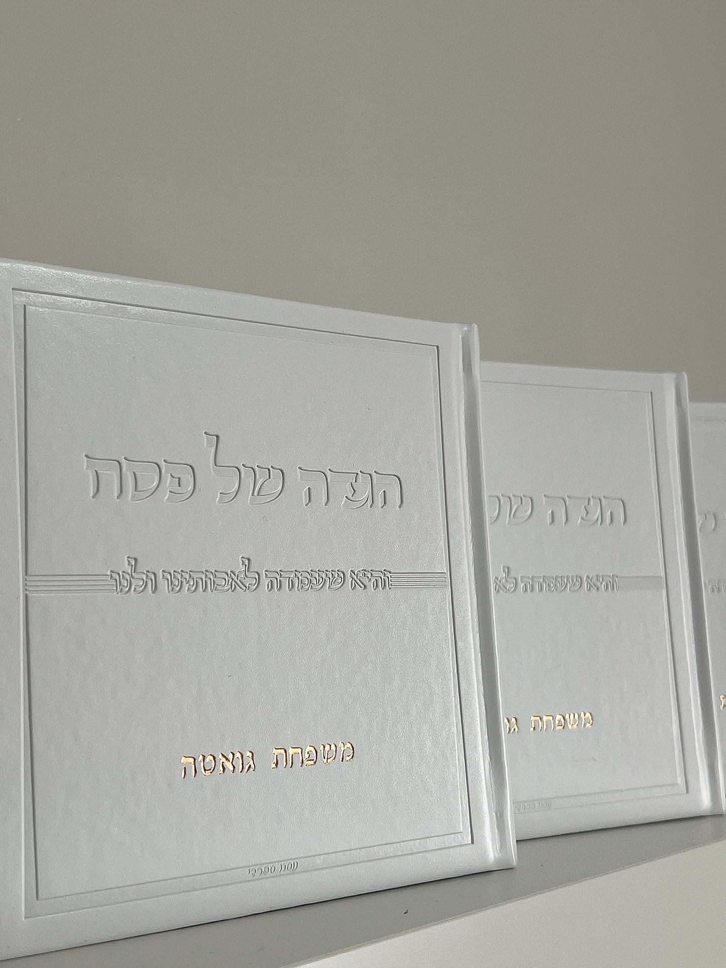 הגדה דמוי עור כריכה קשה