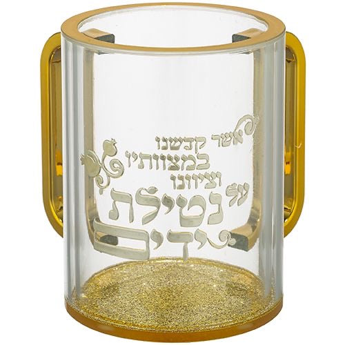 נטלה אקריליק זהב נצנצים