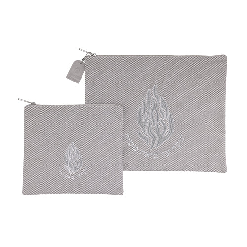 סט טלית תפילין ״האש שלי״ צבע אפרפר