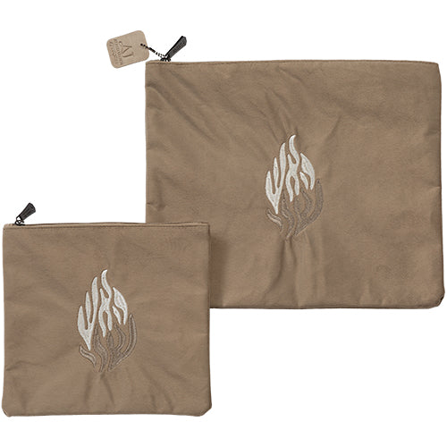 סט טלית ותפילין חום ״האש שלי״