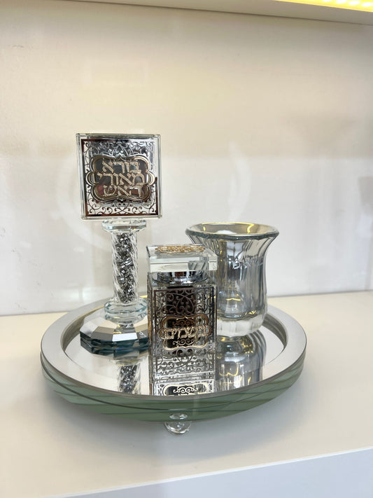 סט הבדלה מהודר כסוף