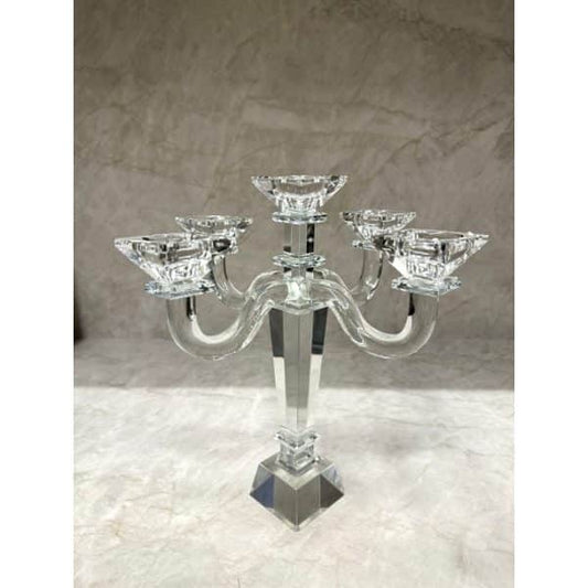 פמוטי קריסטל חמישייה קנים מהודרים